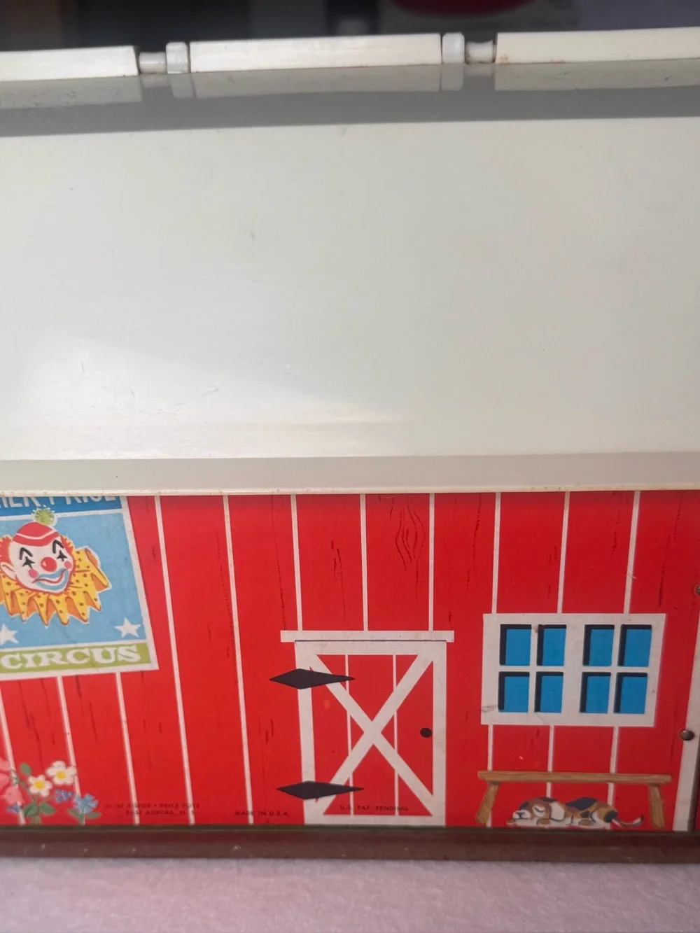 Vintage Fisher-Price • Play Family Farm #915 • Barn & Silo • Working Moo